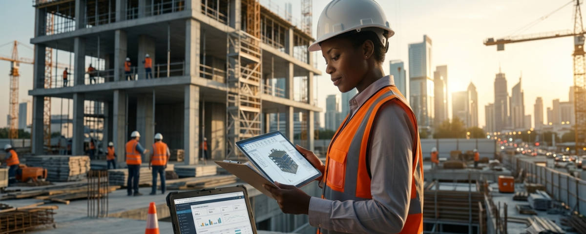 Conducteur de travaux en action : gestion de chantier BTP avec BIM et outils numériques – Formation RNCP40217