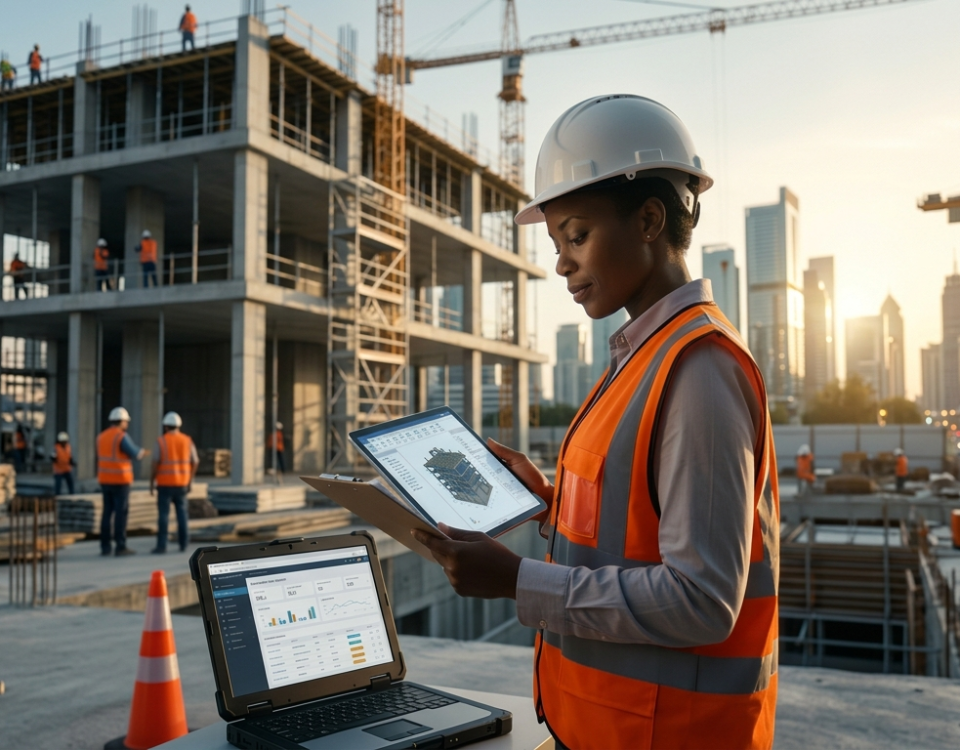 Conducteur de travaux en action : gestion de chantier BTP avec BIM et outils numériques – Formation RNCP40217