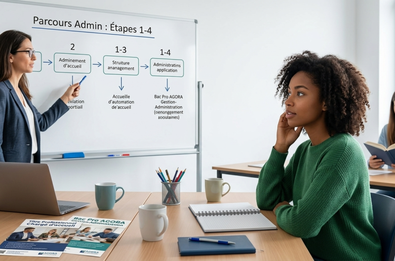 TP Chargé d’accueil", "Bac Pro AGOrA", "formation administrative